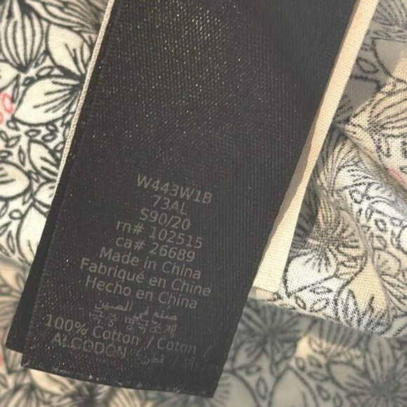 John Varvatos Black and White Geometric Shirt Size Small - Picture 6 of 6